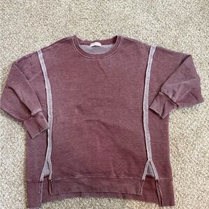 Burgundy sweatshirt